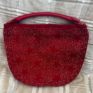 Red Studded FREE PEOPLE Hand Bag